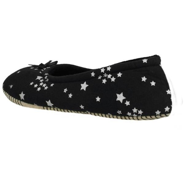 Spot On Ladies Spot On Star Print Slippers