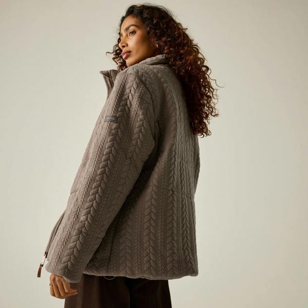 Regatta Womens/Ladies Amaryl Cable Knit Padded Jacket - Mocha - 