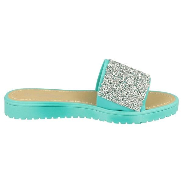 Savannah Ladies Savannah Open Toe Glitter Front Sandals