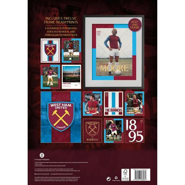 Grange Communications Ltd West Ham United FC Collector's Edition A3 Calendar 2027, Wall Calendars, Month To View, Sports, Gift