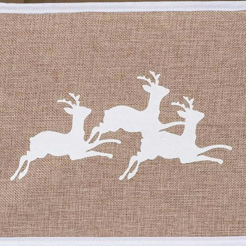 26.8 Inch Hexagonal Fabric Christmas Tree Collar in Beige for a Neat Festive Finish image 5