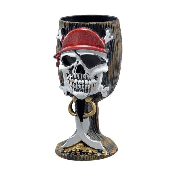 Bristol Novelty Pirate Skull And Cutlasses Goblet - Multicoloured - 