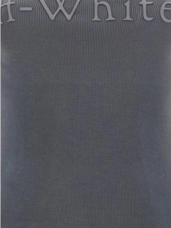 Off-White Laundry Ribbed Rowing Mini Dress