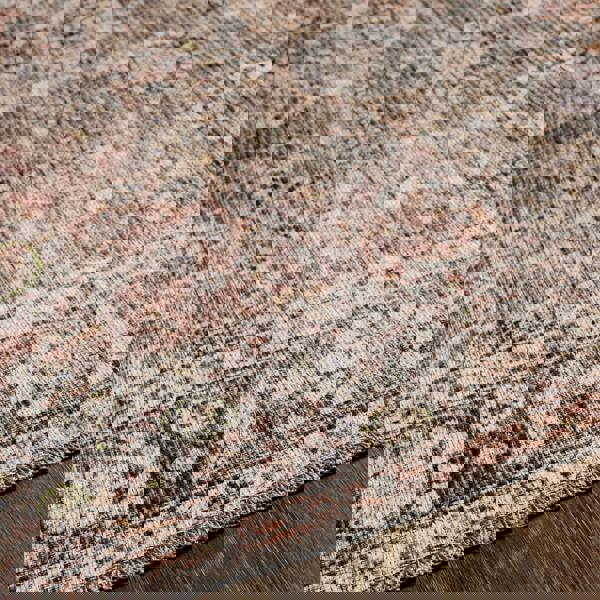 Livabliss Colin-Washable Brown Orange Grey Traditionnal Vintage Boho Rug
