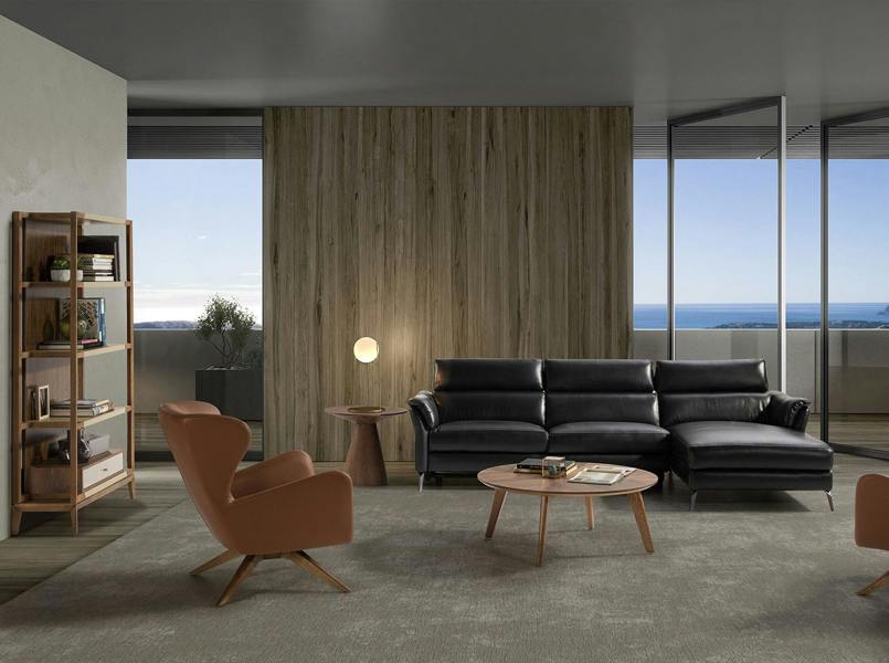 Angel Cerdá Brown Leatherette Swivel Armchair 5038