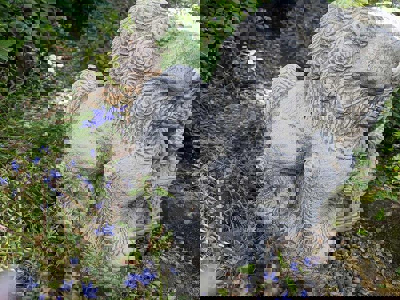 Pair of Medium Chinese Foo Dogs statues