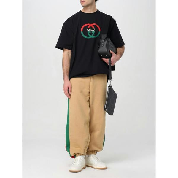 Gucci Interlocking 'G' Print Oversized T-Shirt   in  Black