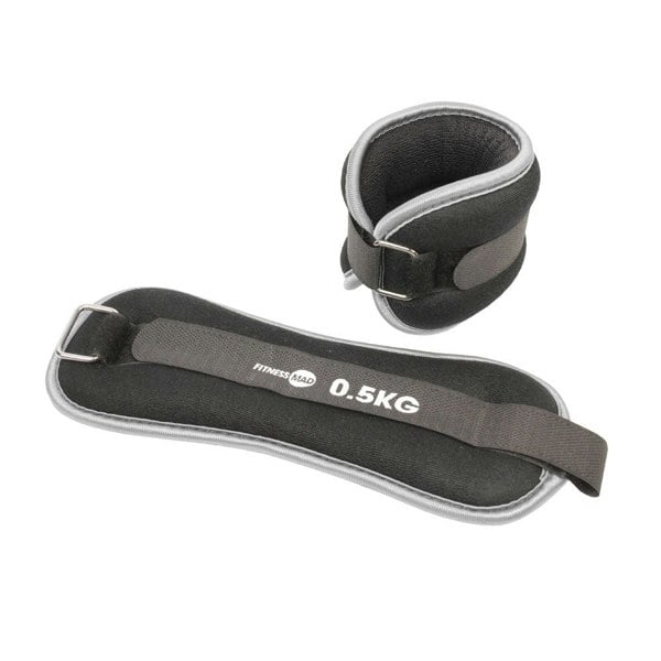 Fitness Mad Neoprene Ankle Wrist Weights 2 x 0.5kg