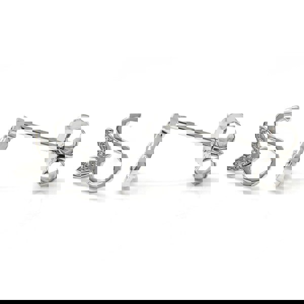 Say It With Winged Initial Earrings - Sterling Silver