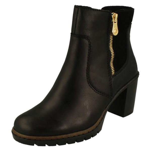 Rieker Ladies Rieker Heeled Ankle Boots Y2557