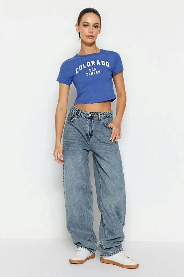 WOVCOR Low Waist Loose Baggy Jeans