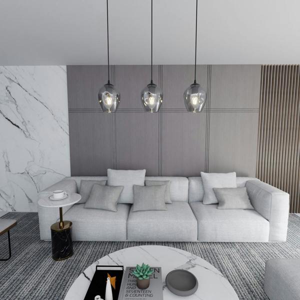 Emibig ISTAR Pendant lamp  3 x E27 Black with Graphite Shade