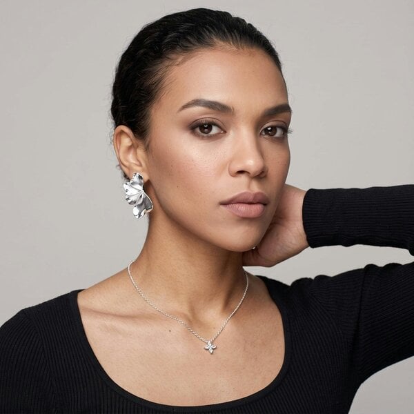 Uchi & Soto Kin Silver Sculptural Statement Earrings