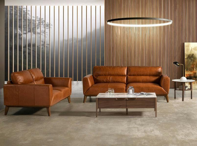 Angel Cerdá Brown leather armchair 5036