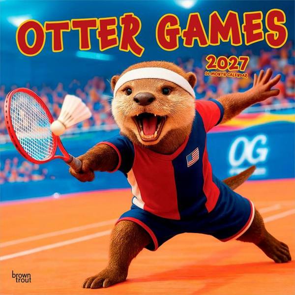 Otter Games Calendar 2027, Wall Calendars, Month To View, Animals, Gift