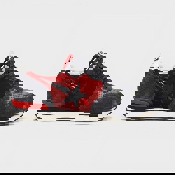 Golden Goose Running Col P3 Star Red Velvet Black