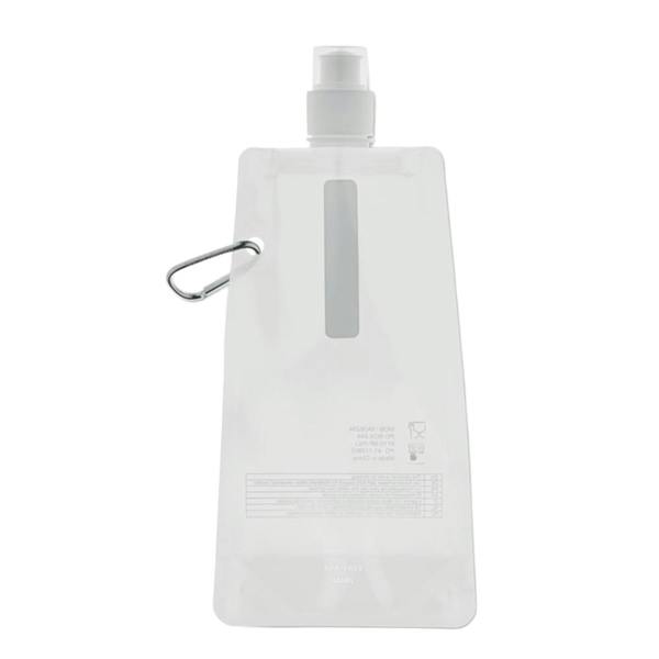 MidOcean Gates Plain Foldable 480ml Water Bottle - White - 