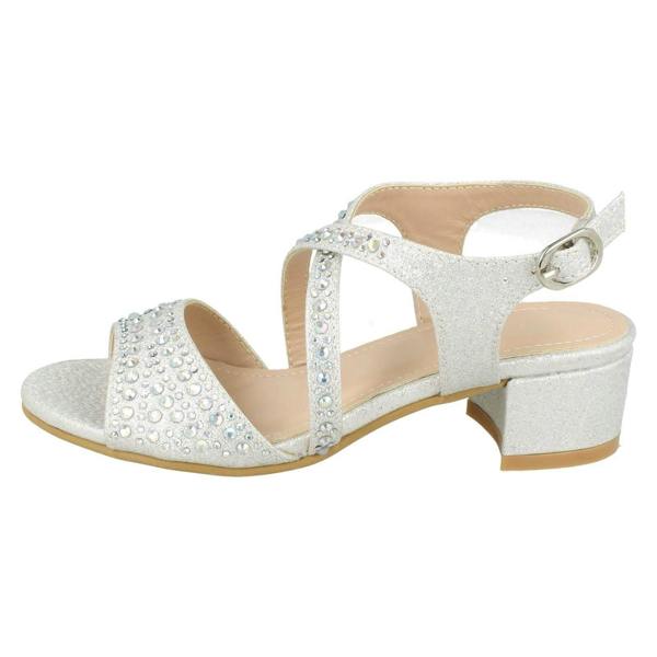 Spot On Girls Spot On Mid Heel Mule Sandals H1105