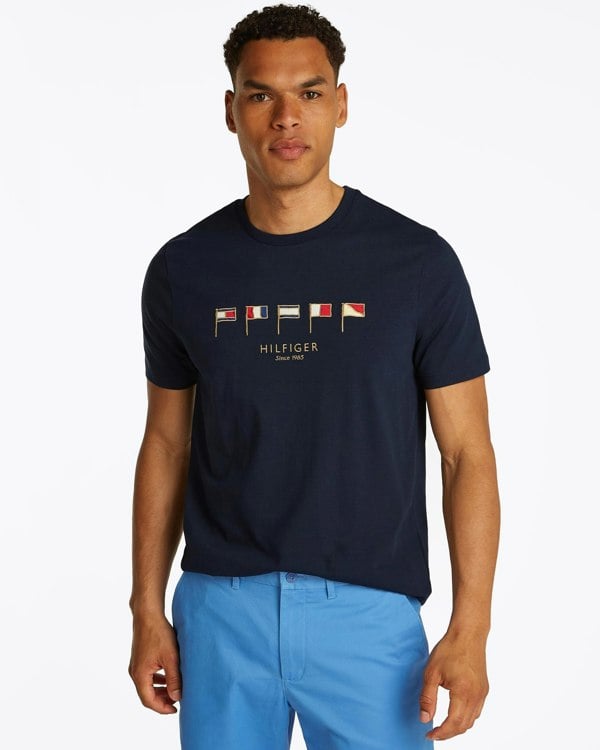 Tommy Hilfiger Tommy Hilfiger Multi Flags Mens T Shirt