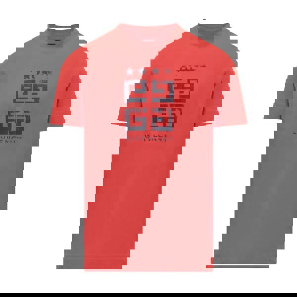 Givenchy 4G Stars Slim Fit T-Shirt   in  Red