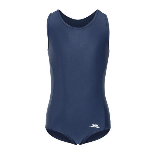 Trespass Childrens Girls Wakely Swimsuit - Navy - 