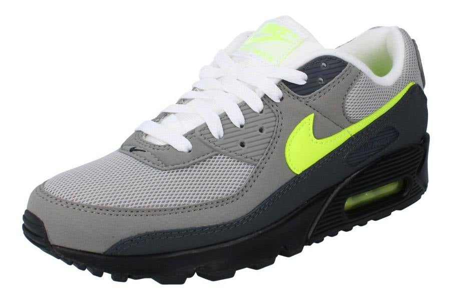 Nike Air Max 90 Mens Trainers Iq0289 Shoes  010 - Black Neon Yellow Anthracite 010 - Photo 0