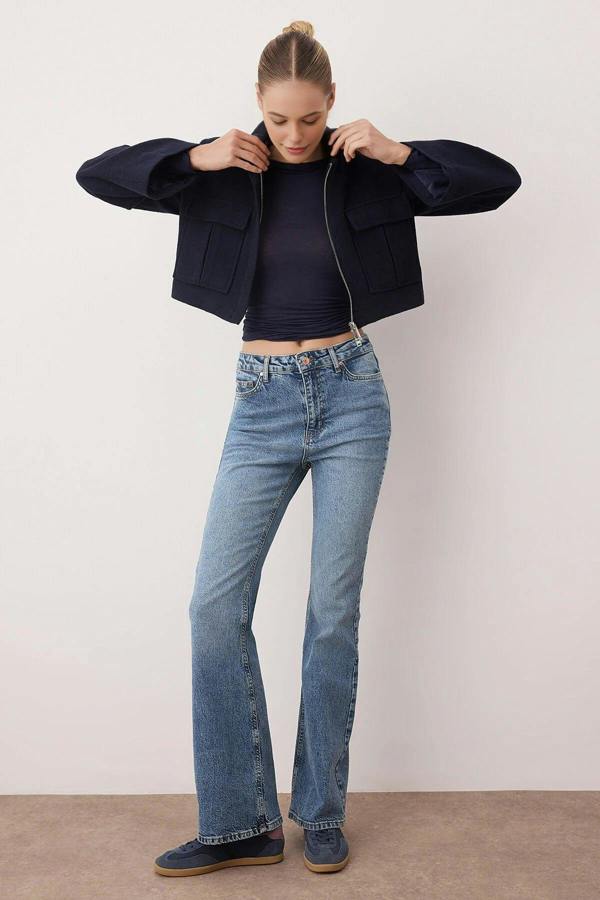 WOVCOR High Waist Flare Jeans