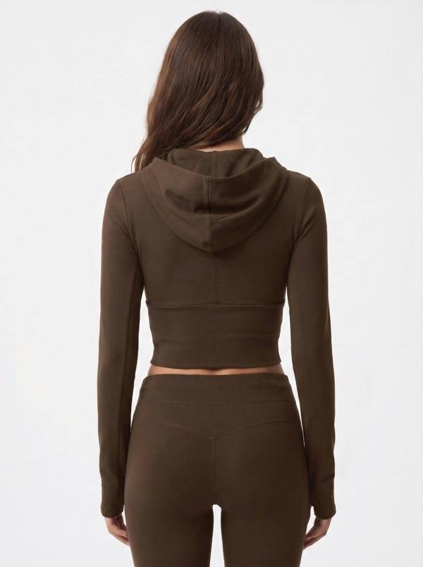 Anniou Fitted Zip Hoodie
