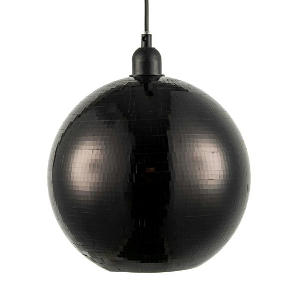 Modern Shiny Disco Mosaic Ball in Mirrored Black Tiles Retro Style Image 5