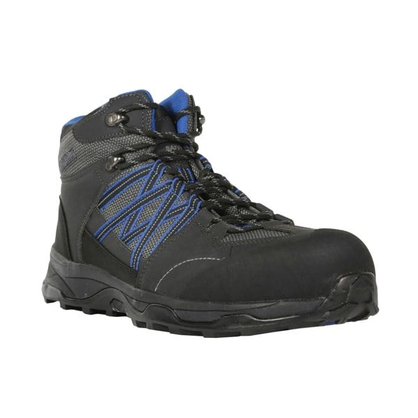 Regatta Mens Claystone Safety Boots - Briar Grey/Oxford Blue