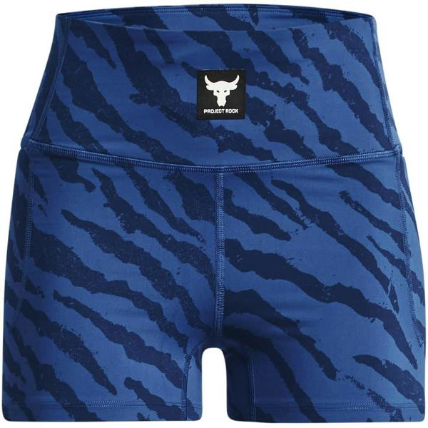 Under Armour Womens/Ladies Project Rock High Rise Shorts - Blue Mirage - 
