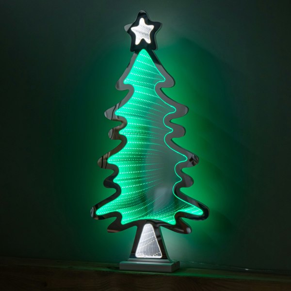 Samuel Alexander 60cm Light up Christmas Tree Infinity Decoration with LEDs