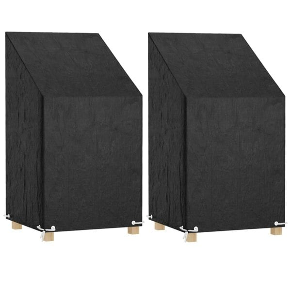 Berkfield Garden Chair Covers 2 pcs 8 Eyelets 65x65x80/120 cm Polyethylene