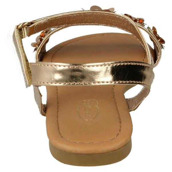 Spot On Girls Spot On Sequin Flower Trim Sandals H0270