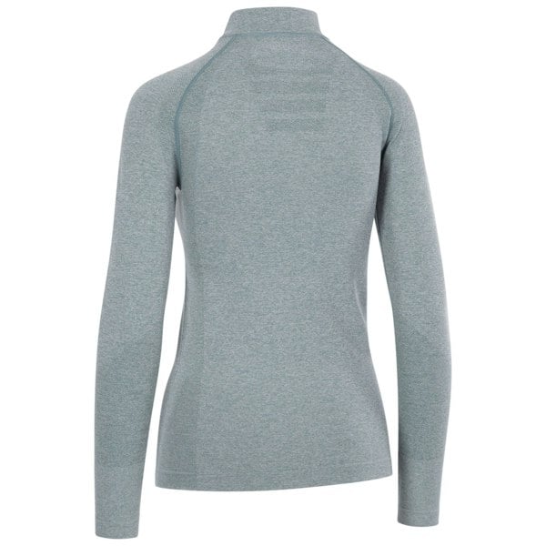 Trespass Women's Pelina Half Zip Long-Sleeved Active Top - Teal Mist