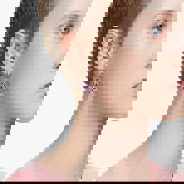 Swarovski Gema Flower Dropper Hoop Earrings 5658397