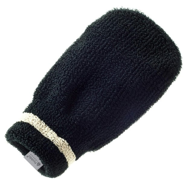 Hydréa London Professional Exfoliating Spa Mitt Black