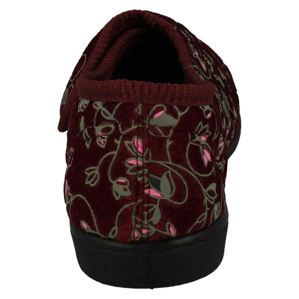 Jo & Joe Ladies Jo & Joe Floral Detailed Hook And Loop Slippers Eva
