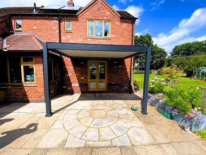 Ocean Designs Sagres 3.6m x 3m Wall Mounted Pergola