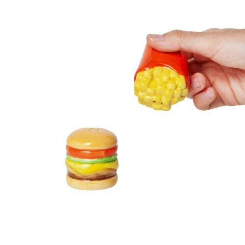 Love Frankie Burger and Chips Salt & Pepper Shakers