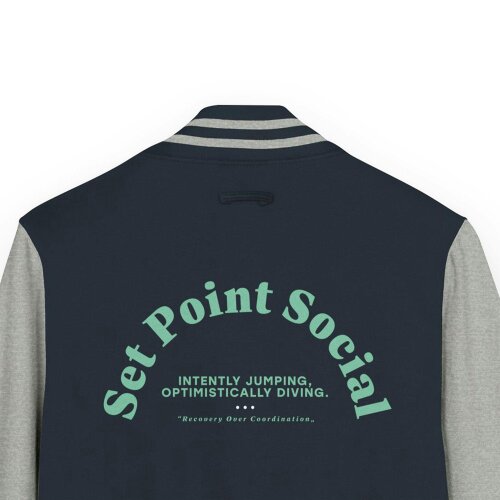 Anchor & Crew Set Point Social Volleyball Club League Cotton Varsity Letterman Jacket