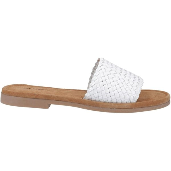 Hush Puppies Hetty Slide Leather Women's White Sandals