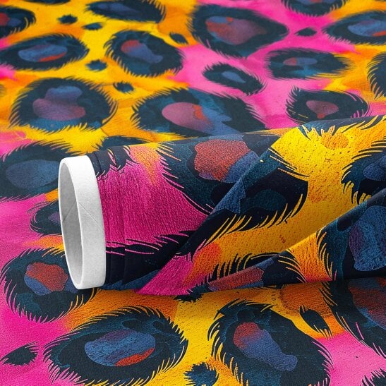 Love Frankie Electric Leopard Velvet Fabric