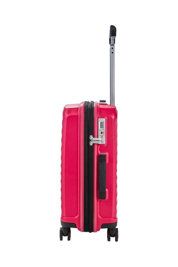 Rock Luggage Hard Shell Classic Suitcase 8 Wheel Cabin Luggage Trolley Travel Bag