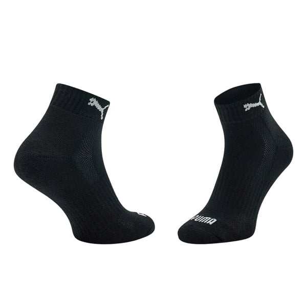 Puma Unisex Adult Cushioned Ankle Socks (Pack Of 3) - Black/White