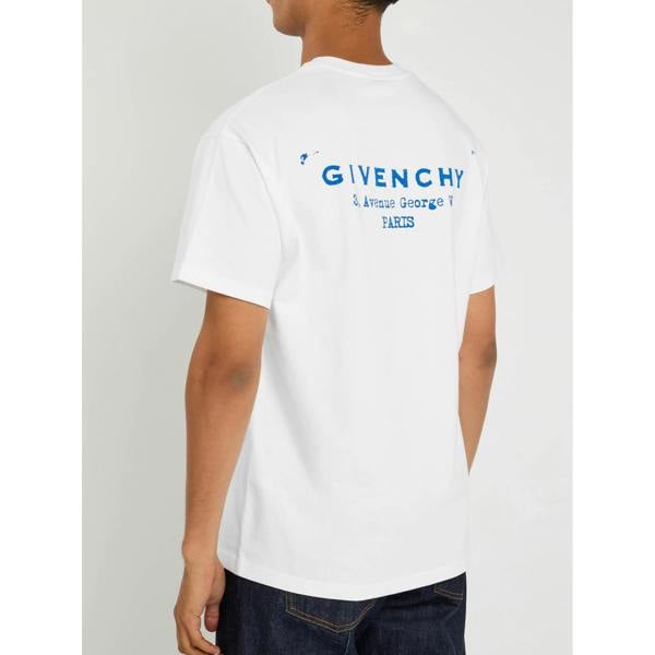 Givenchy Stamp Print T-Shirt   in  White
