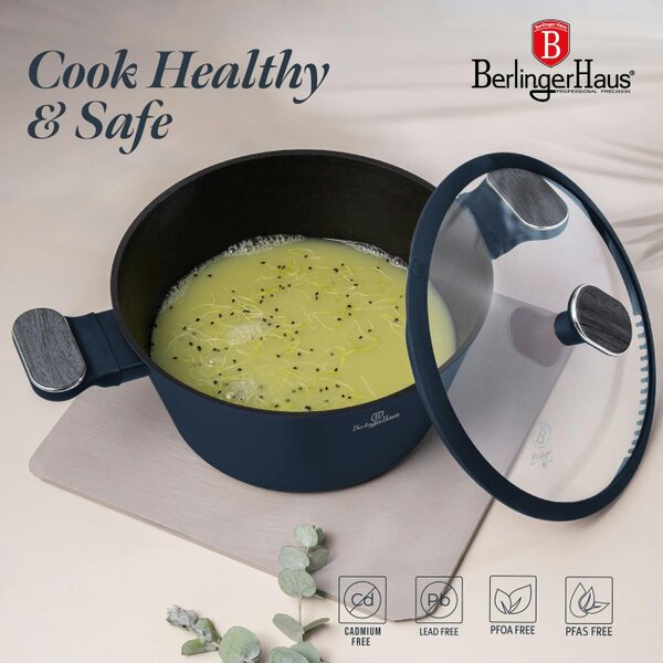 Berlinger Haus BH8377 24 cm Casserole with Lid | Deep Sea