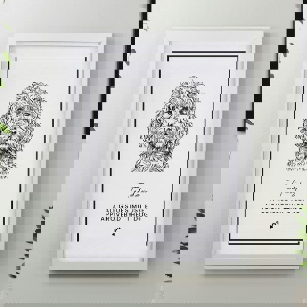 Personalised Memento Company Personalised Dog Breed White Framed Print