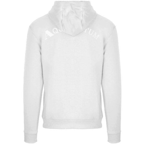 Aquascutum Aq 1851 Patch Logo Hoodie - White