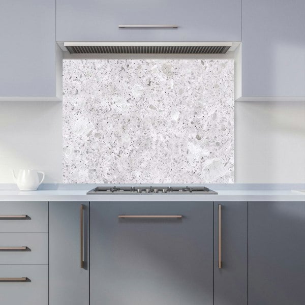 Warren Reed - Designer Light Grey Quartz Effect Kitchen Splashback
